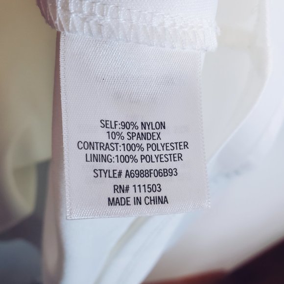 Francesca's White Sweetheart Neckline Lace Formal Dress M - Picture 12 of 12